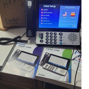 CapTel 2400i Captioned Telephone for Hearing Loss with Touch Screen Speakerphone
